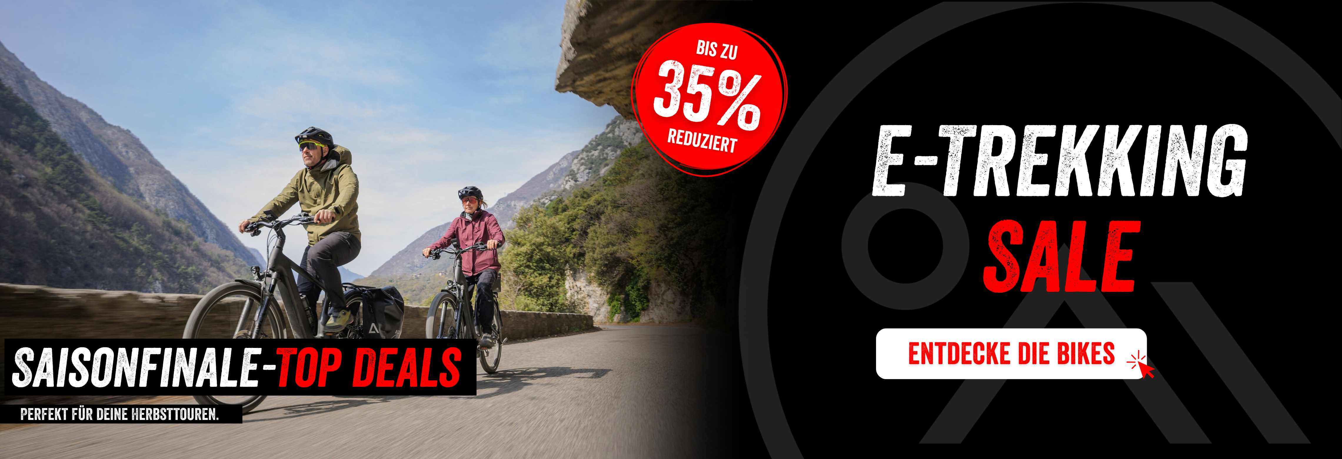 E-Trekking Bikes im Sale entdecken – bis zu 35 % reduziert