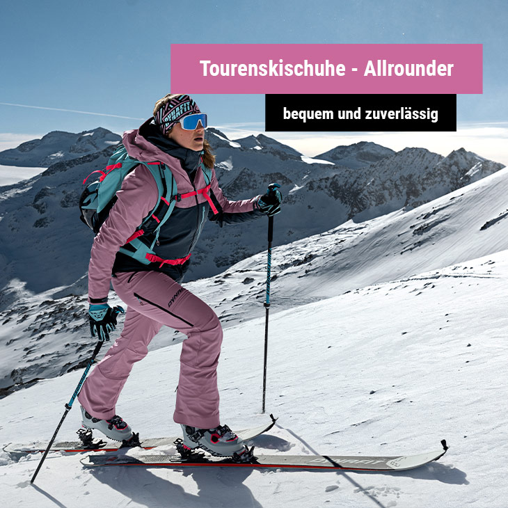 Bild 1 (Frau beim Skitouren): 