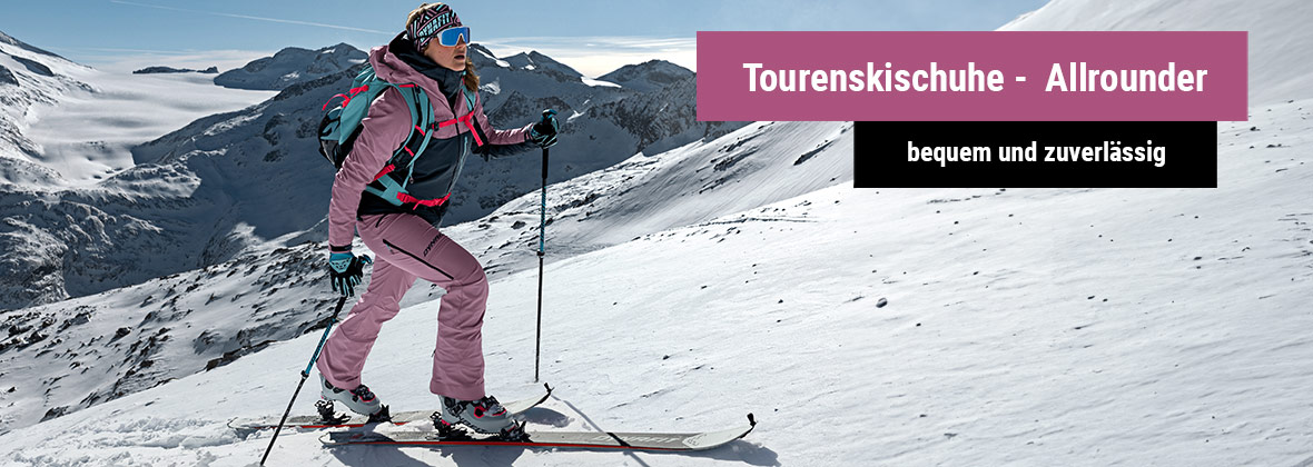 Bild 1 (Frau beim Skitouren): 
