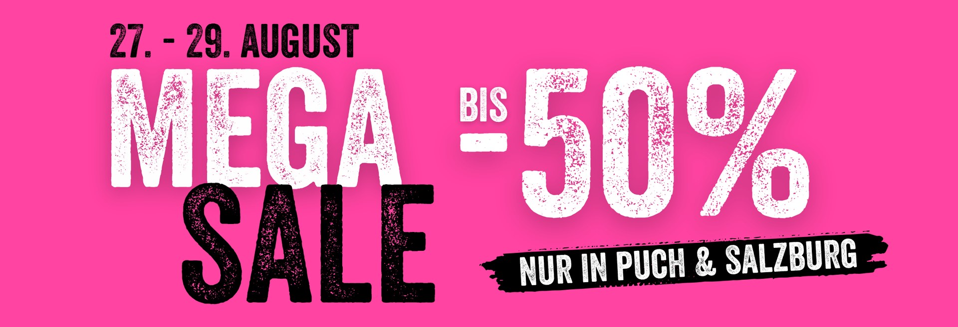 Bergspezl Mega Sale vom 27. bis 29. August in Puch und Salzburg mit bis zu 50 Prozent Rabatt