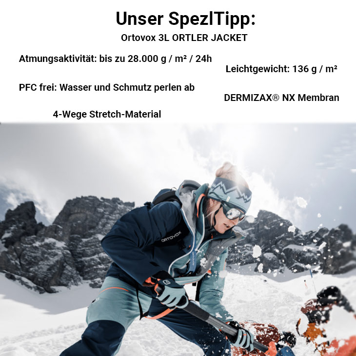 Verschiedene Tipps vom Bergspezl mit einer Frau die Schnee schaufelt