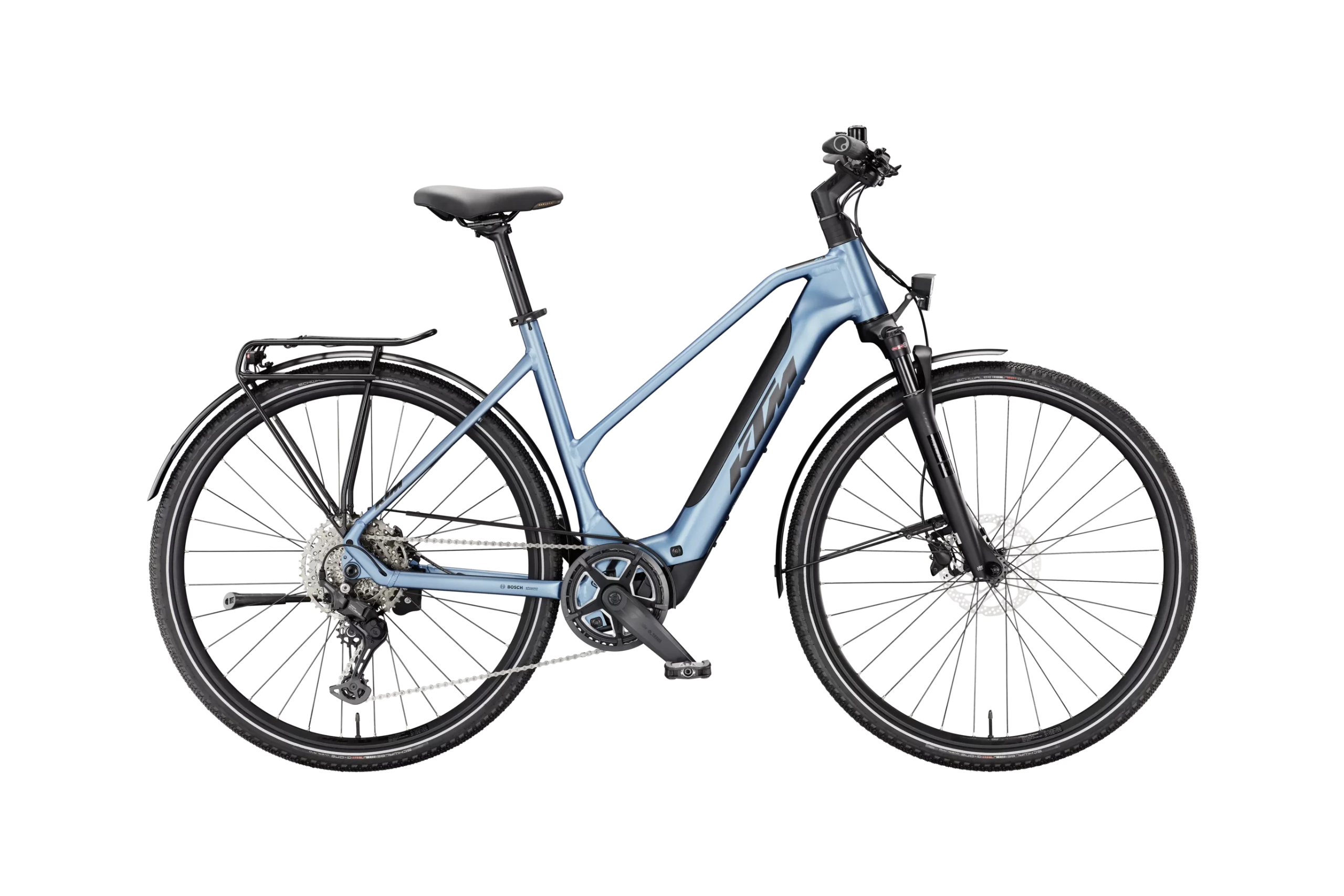 E-Trekkingbike mit Trapezrahmen – vielseitig und modern